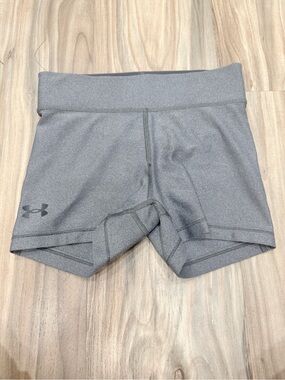 Under Armour Gray Women's High-Rise Compression Bike Shorts